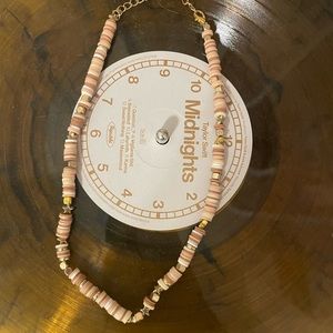 Brown and white necklace